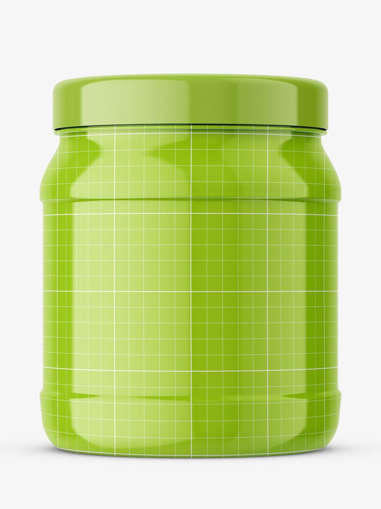 Supplement jar mockup / Glossy