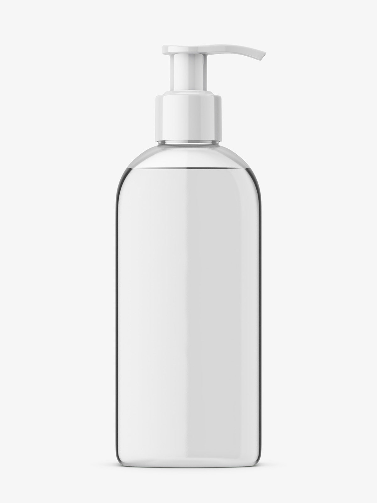 Download White Soap Bottle With Pump Mockup