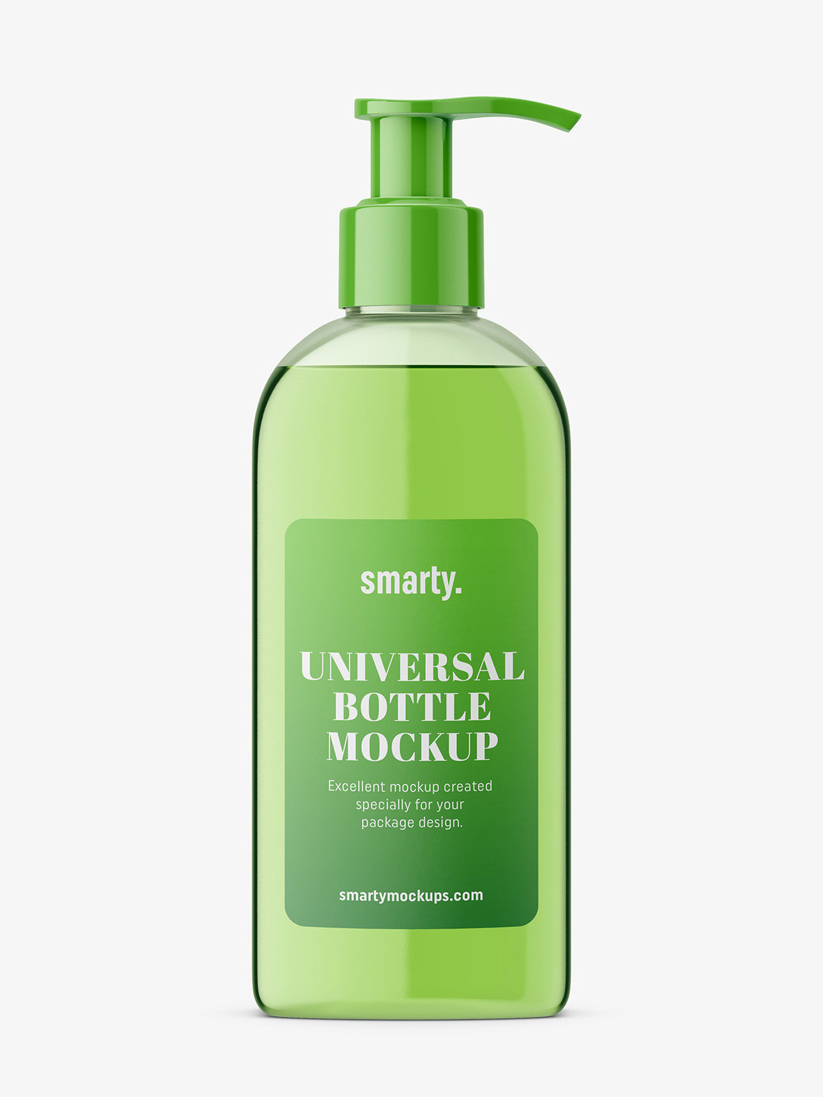 Download Rectangle Bottle With Pump Mockup Transparent Smarty Mockups