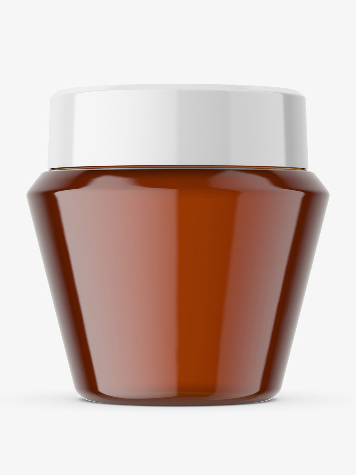 Download Narrowing amber jar mockup - Smarty Mockups
