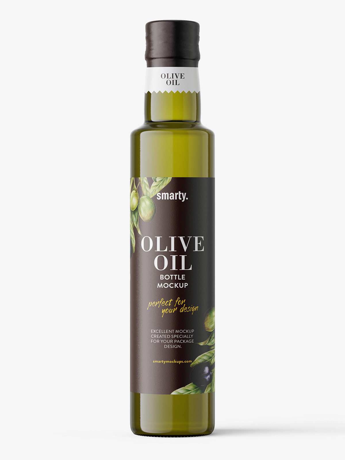 Olive oil bottle mockup - Smarty Mockups