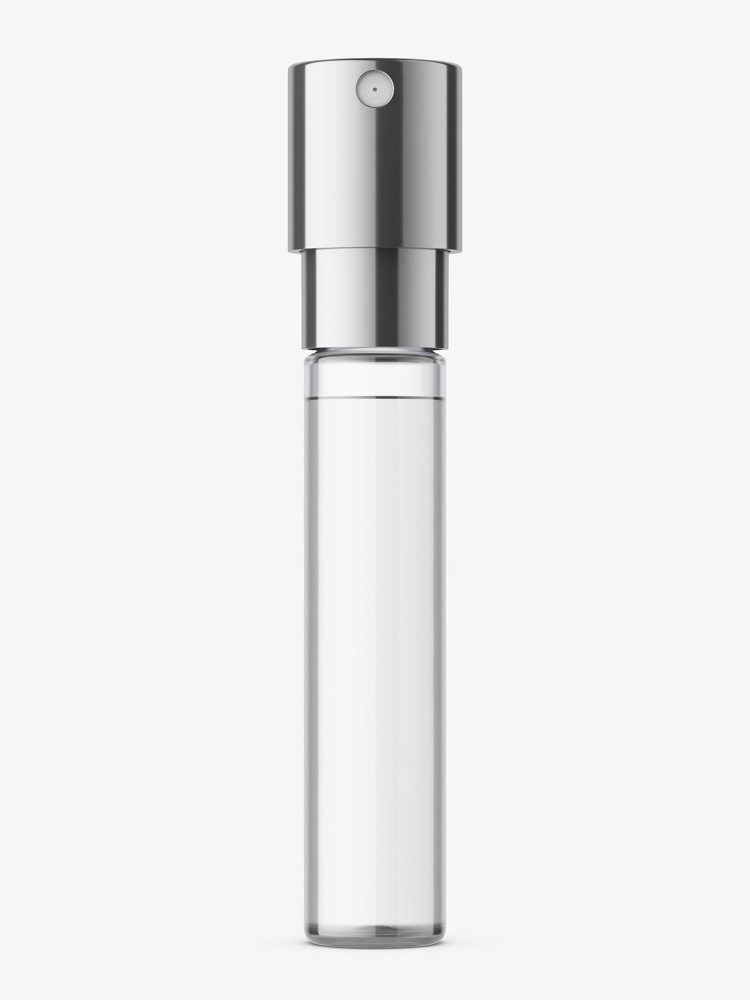 Small perfume vial mockup / glass