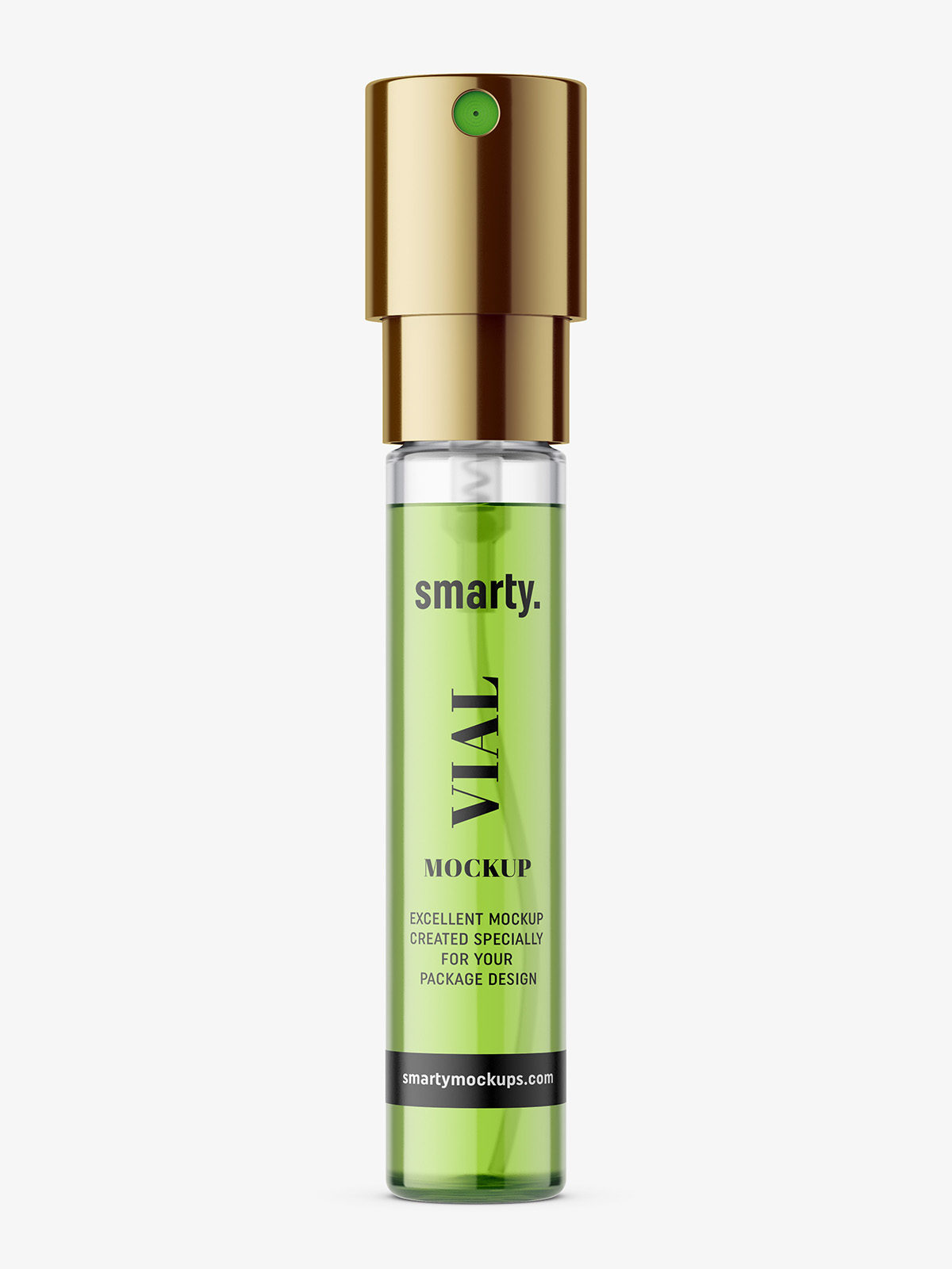Download Small perfume vial mockup / glass - Smarty Mockups