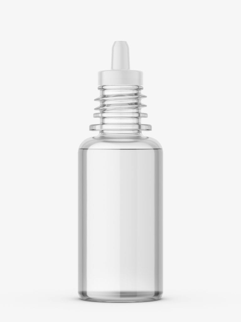 Transparent dropper bottle mockup - Smarty Mockups