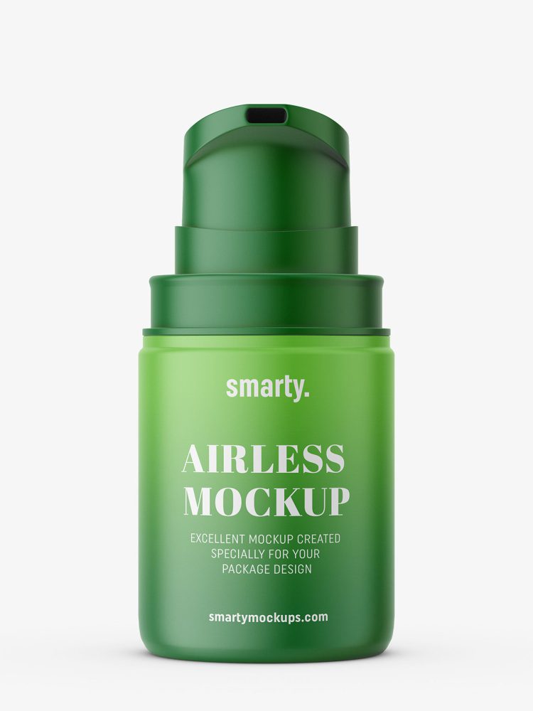 Small airless bottle mockup