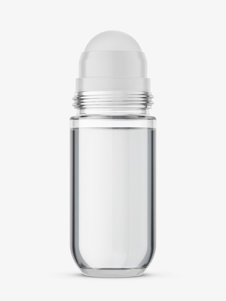 Glass roll-on bottle mockup