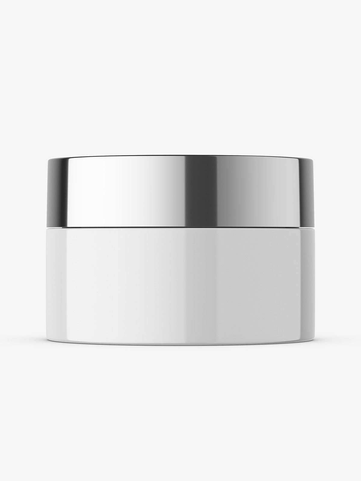 Download Glossy Cosmetic Jar With Metallic Cap Mockup Smarty Mockups