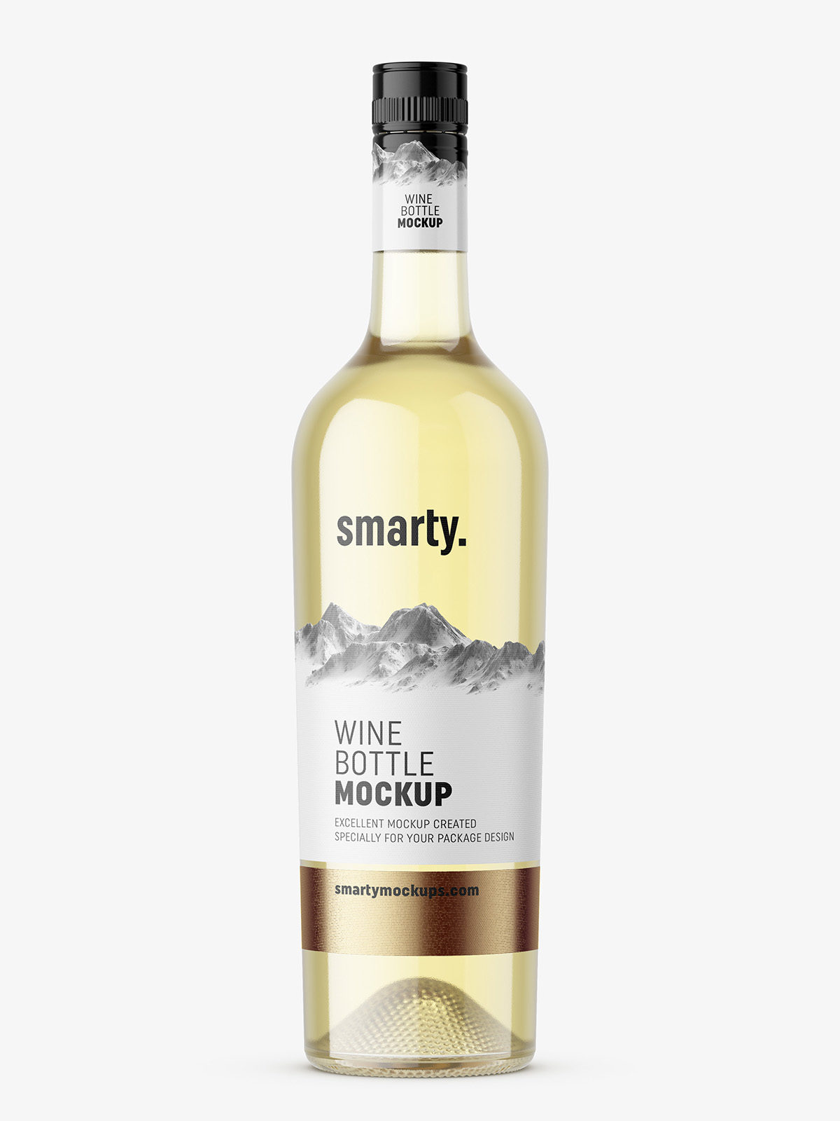 Download White wine bottle mockup - Smarty Mockups