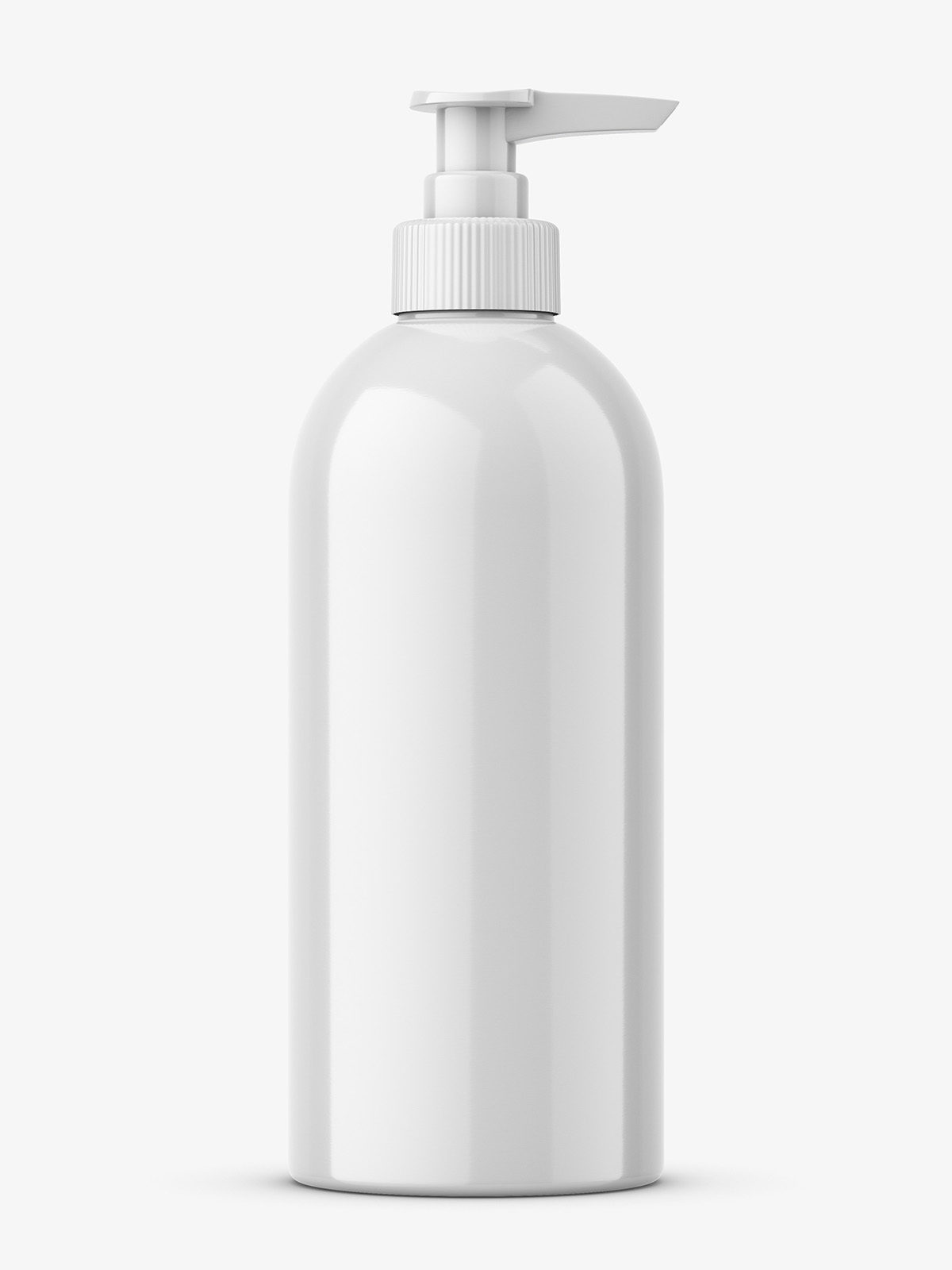 Download Plastic Glossy Bottle With Pump Mockup Smarty Mockups Yellowimages Mockups