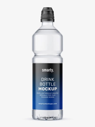 Clear Water Bottle Mockup - Free Download Images High Quality PNG, JPG