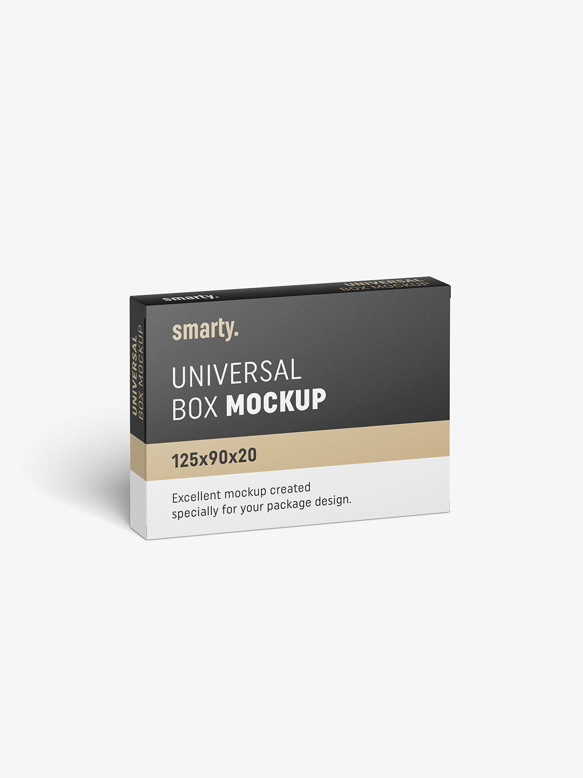 Download Box mockup / 125x90x20 - Smarty Mockups