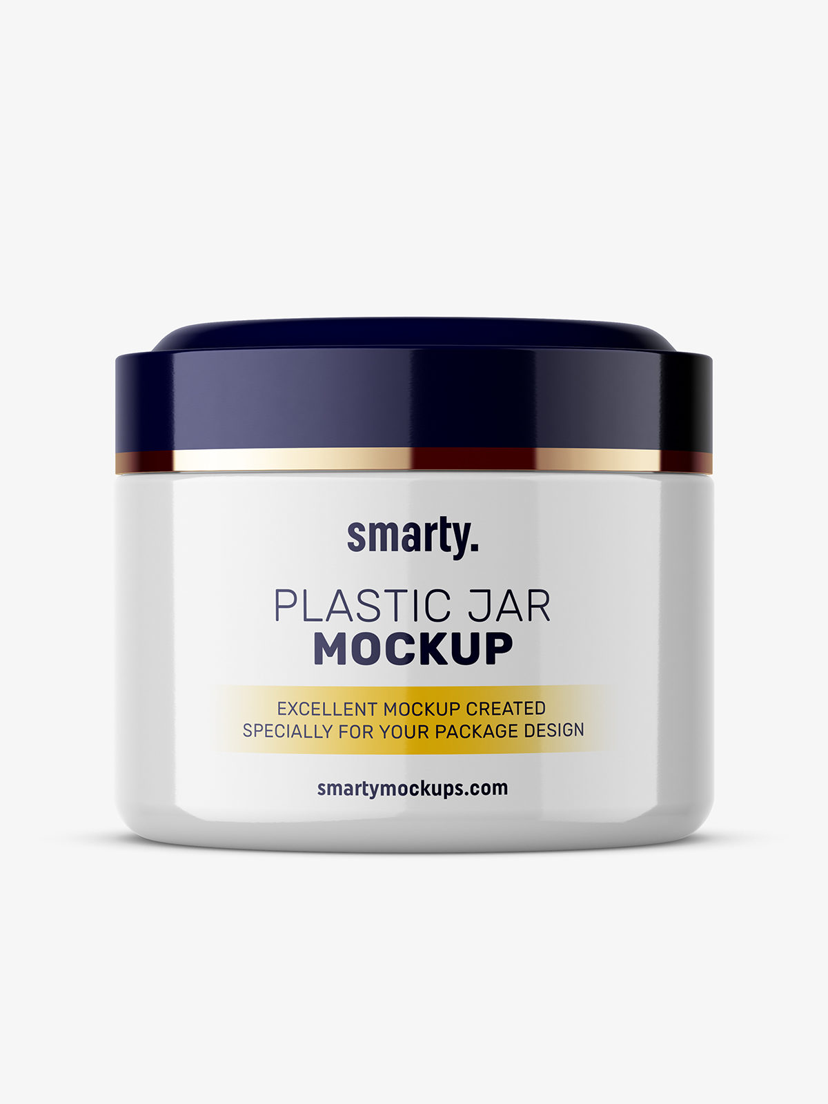 Download Plastic cream jar mockup / glossy - Smarty Mockups