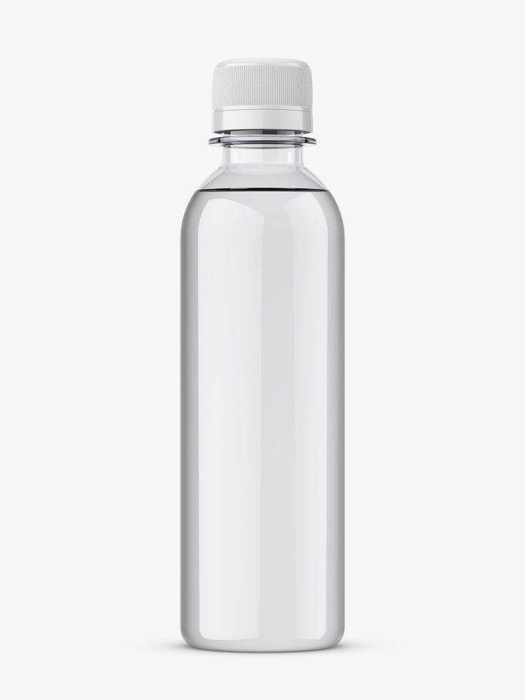 Universal transparent bottle mockup