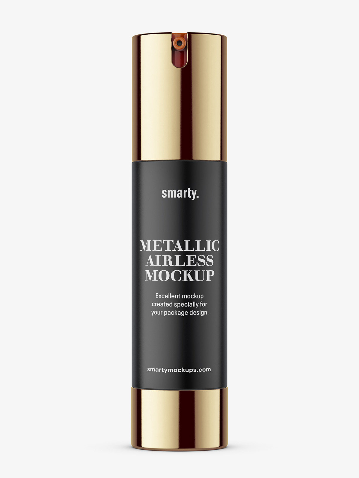 Download Metallic airless bottle mockup / 50 ml - Smarty Mockups