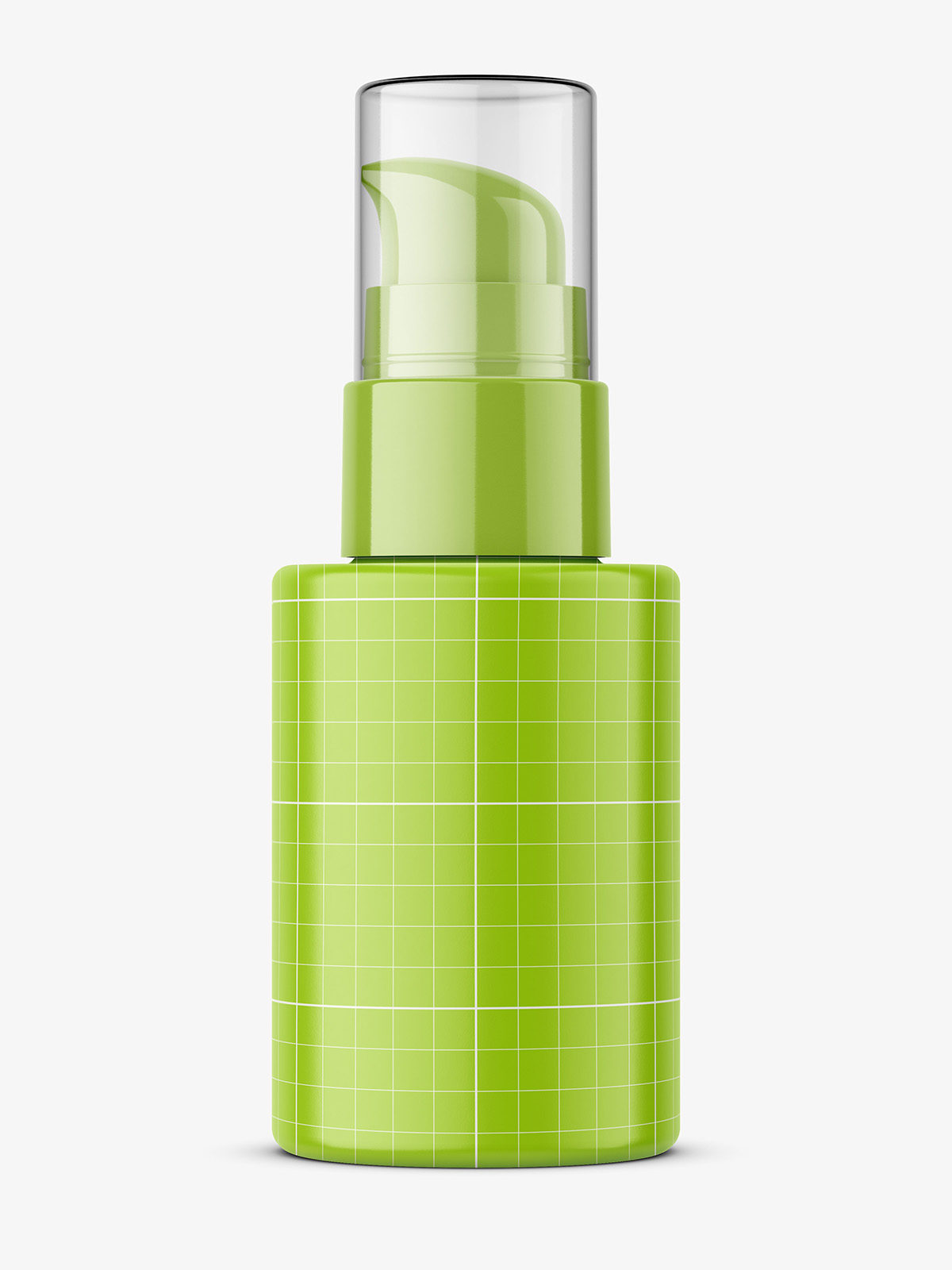 Download Glass bottle with airless pump mockup - Smarty Mockups