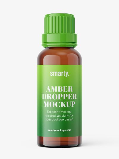 Download Amber dropper bottle mockup - Smarty Mockups
