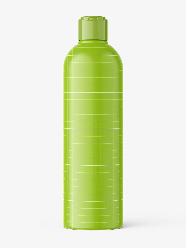 Bubble bottle with flip top mockup
