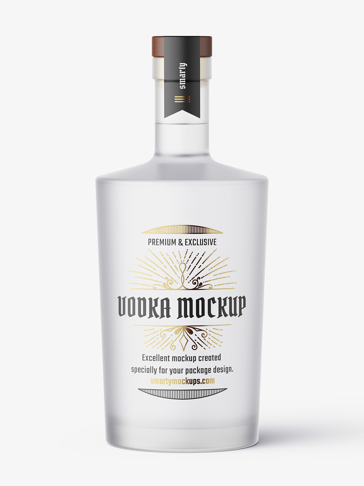 Download Frosted vodka bottle mockup - Smarty Mockups