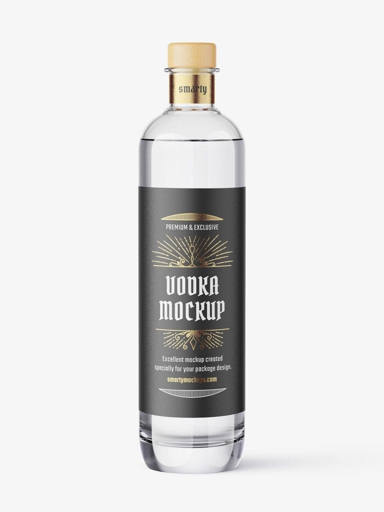 Vodka Bottle Mockup - Smarty Mockups