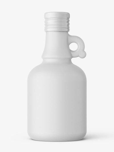 Bottle with handle mockup / ceramic