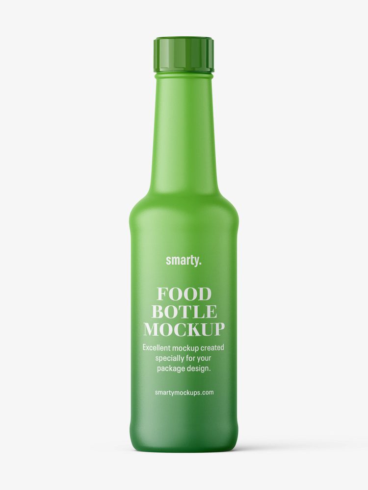 Universal food bottle mockup / matt