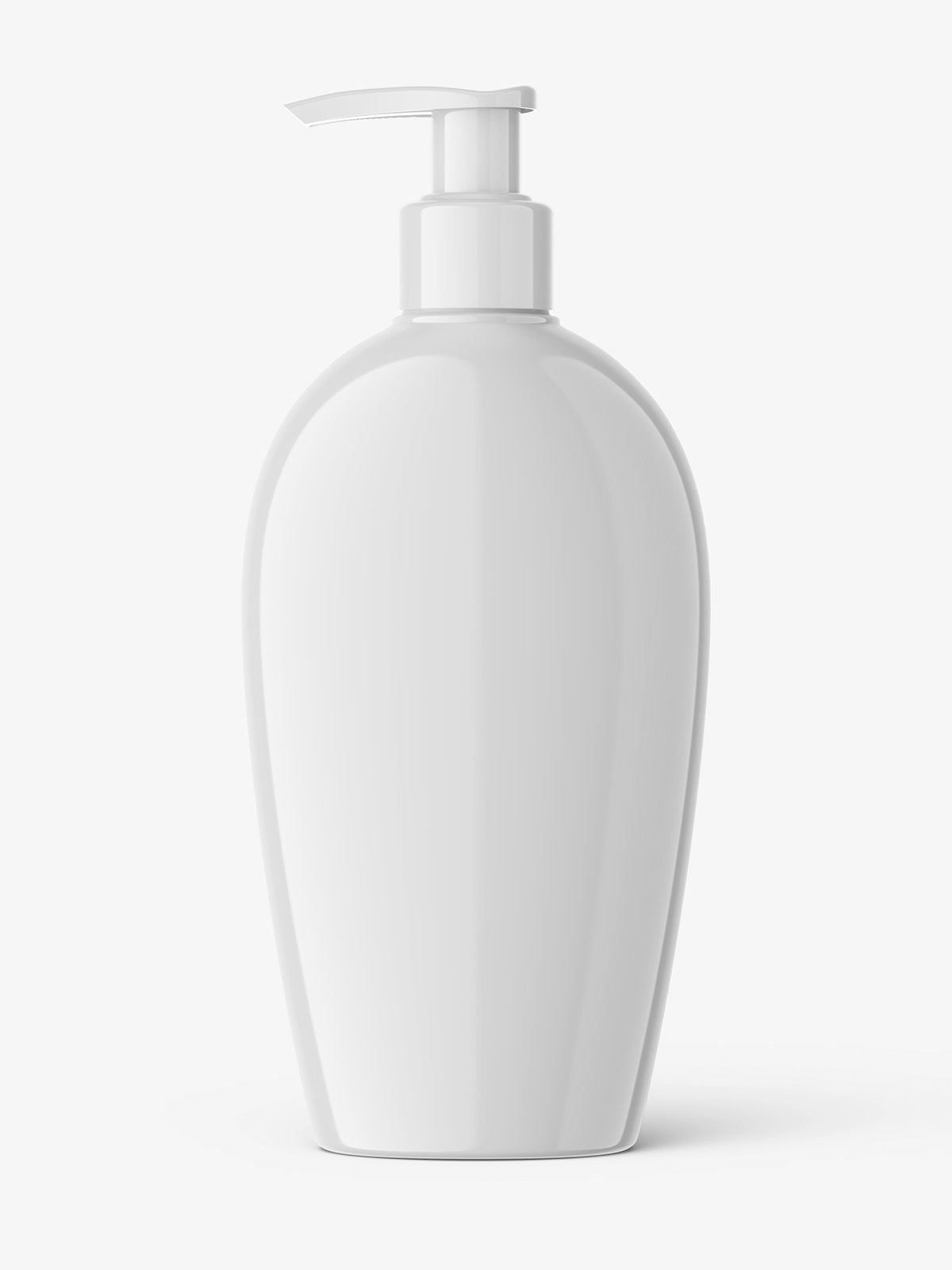 Download Glossy Cosmetic Bottle With Pump Mockup Smarty Mockups