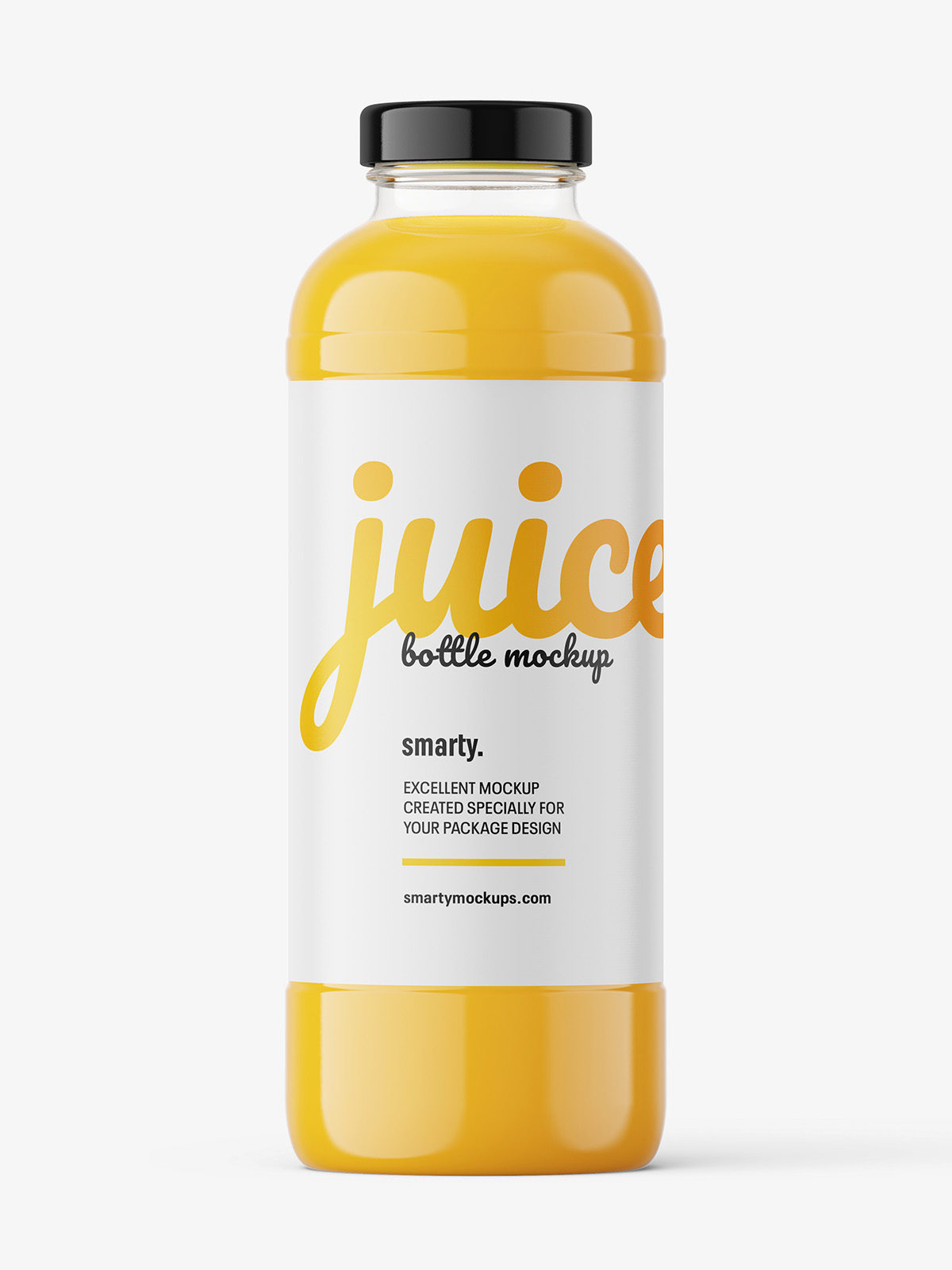 Download Orange juice bottle mockup - Smarty Mockups