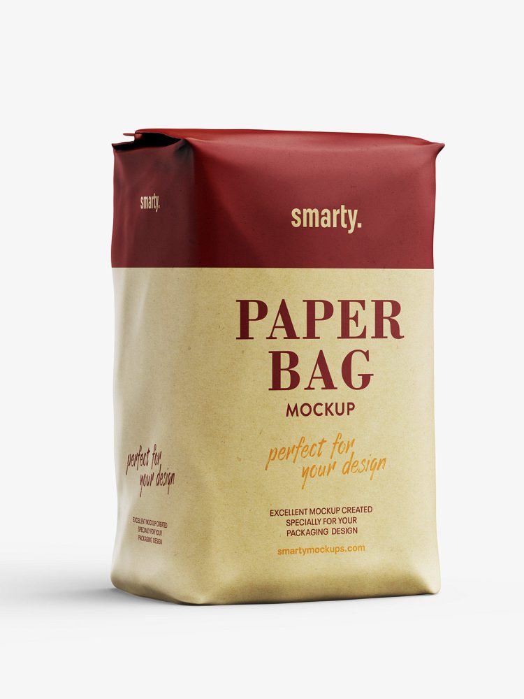 Eco paper bag mockup