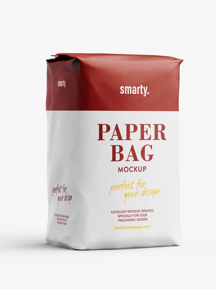 Flour / sugar, paper bag mockup