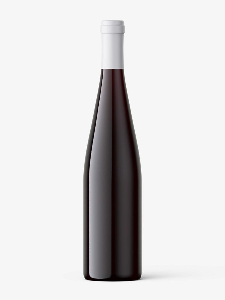 Wine bottle mockup