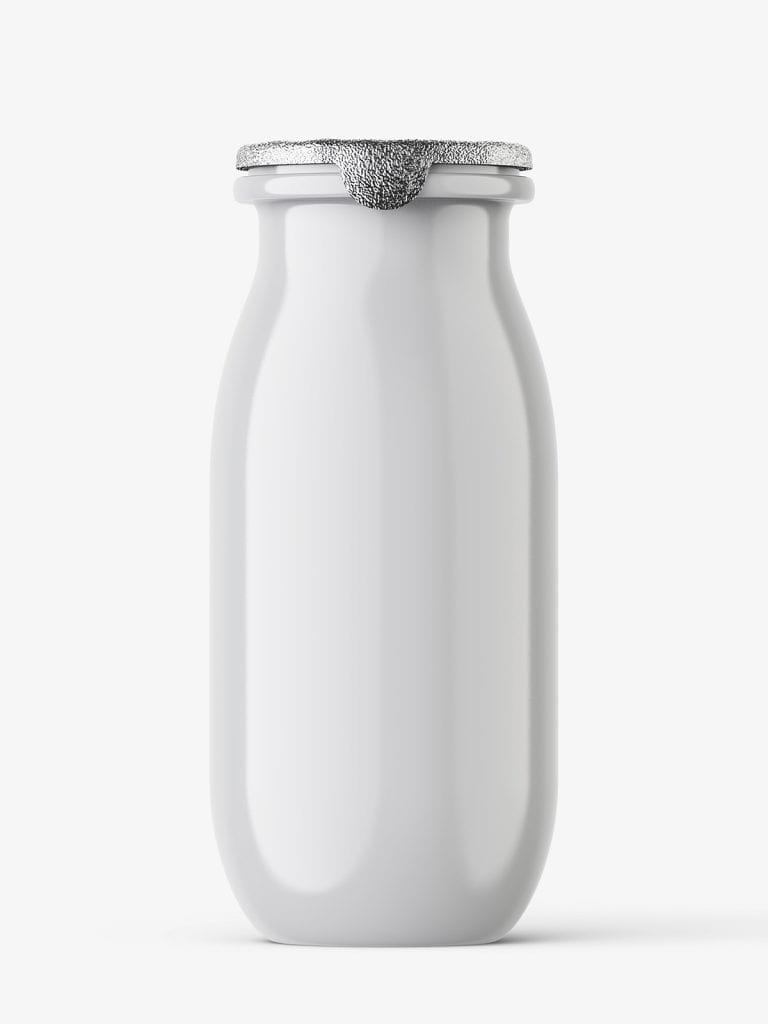 Yogurt bottle mockup / glossy - Smarty Mockups