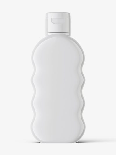 Baby oil bottle mockup / glossy