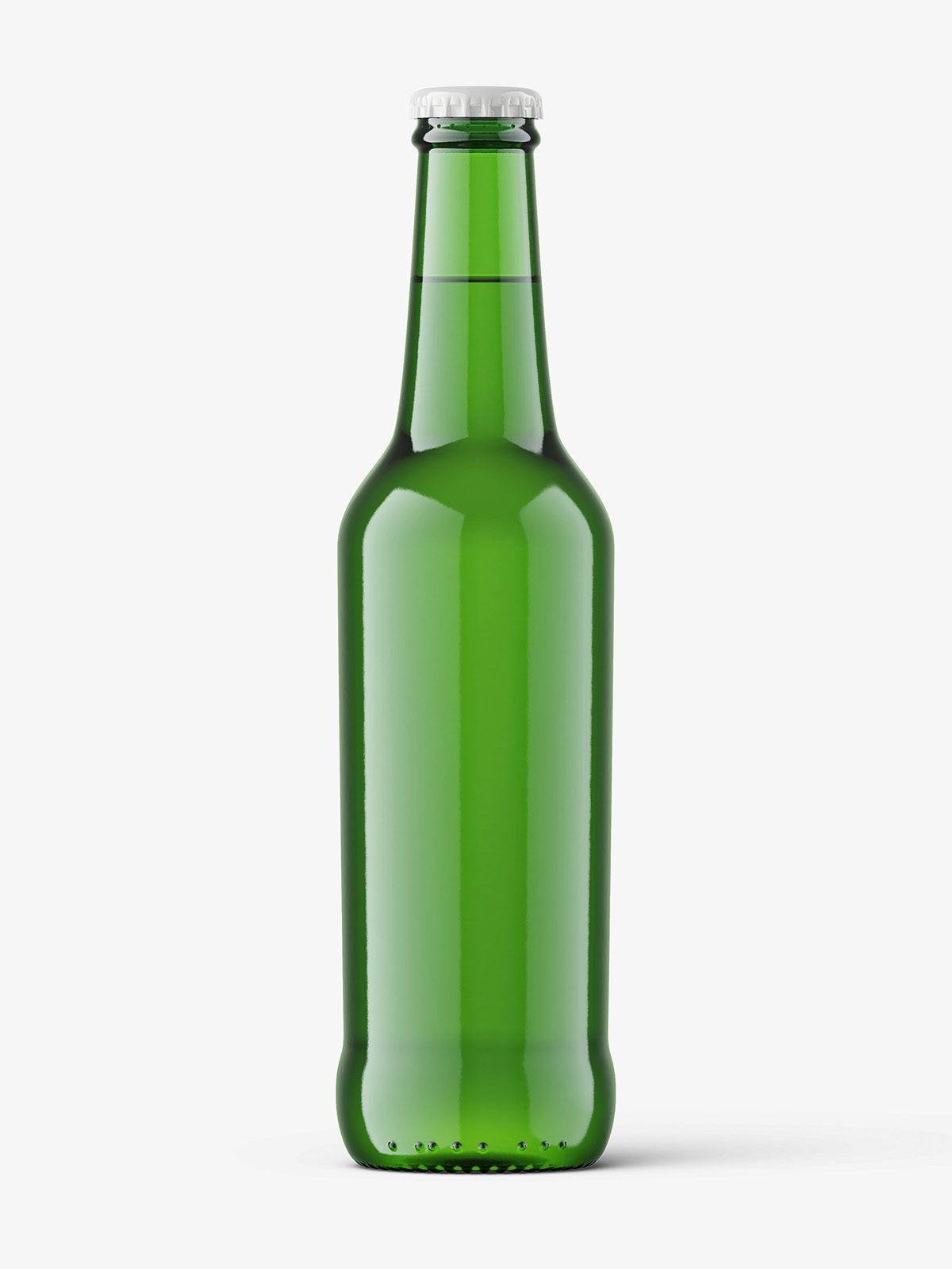 Green beer bottle mockup - Smarty Mockups