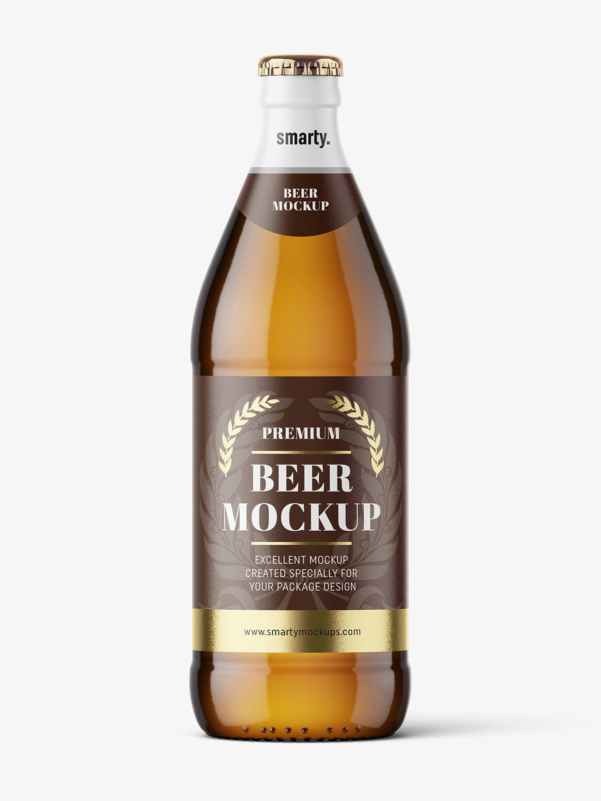 Download Amber Beer Bottle Mockup Smarty Mockups