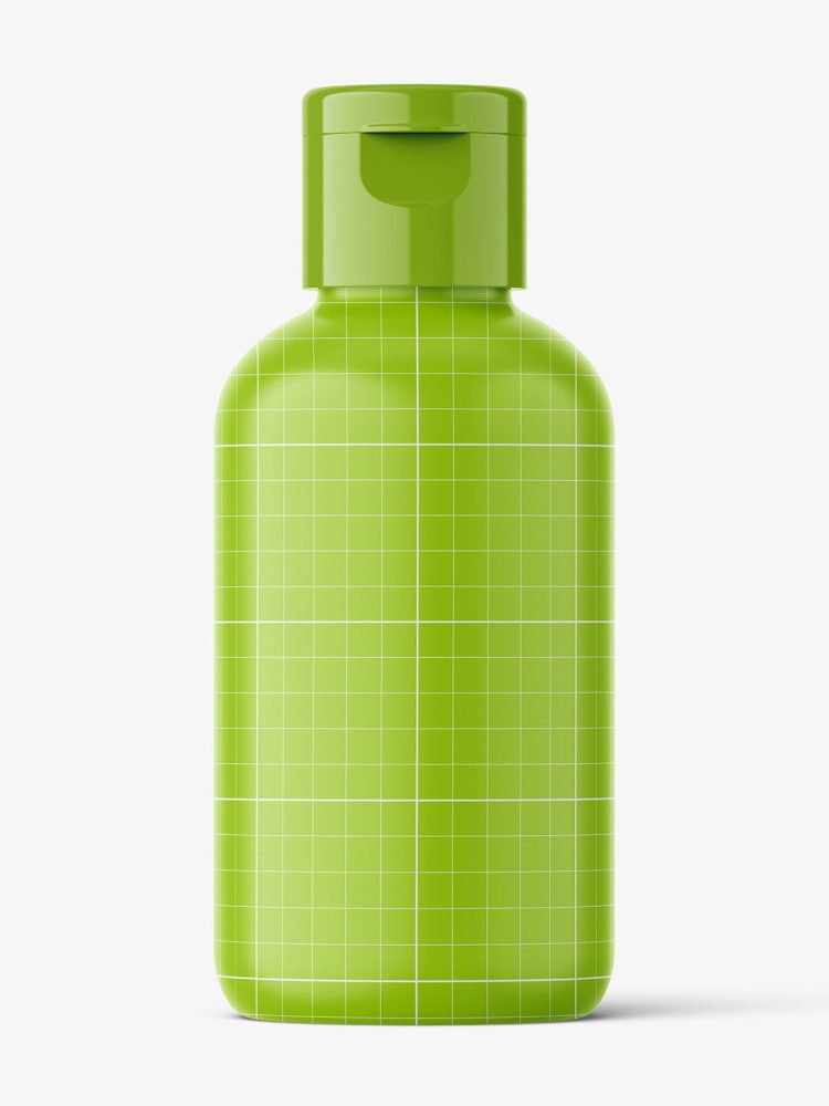 Boston bottle mockup - 50 ml / transparent