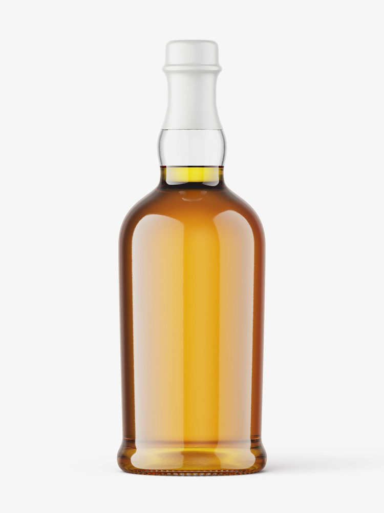 Brandy bottle mockup