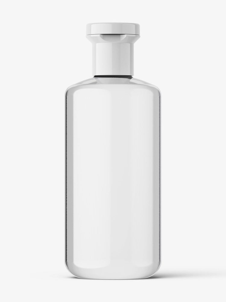 Cosmetic bottle mockup / transparent