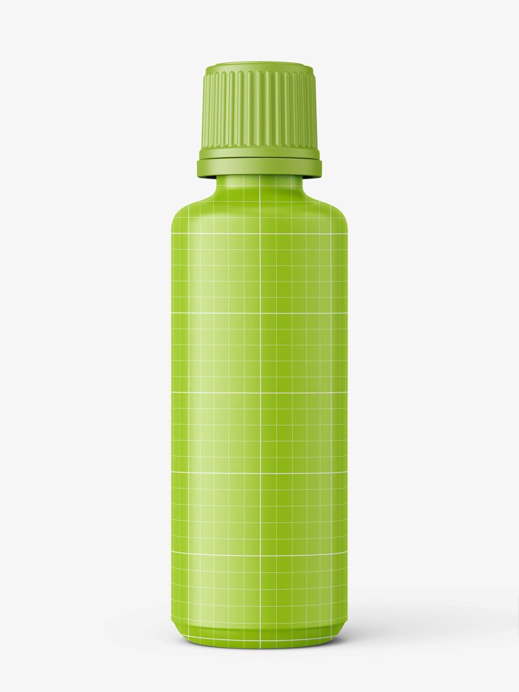 Amber essential oil bottle mockup / 50ml
