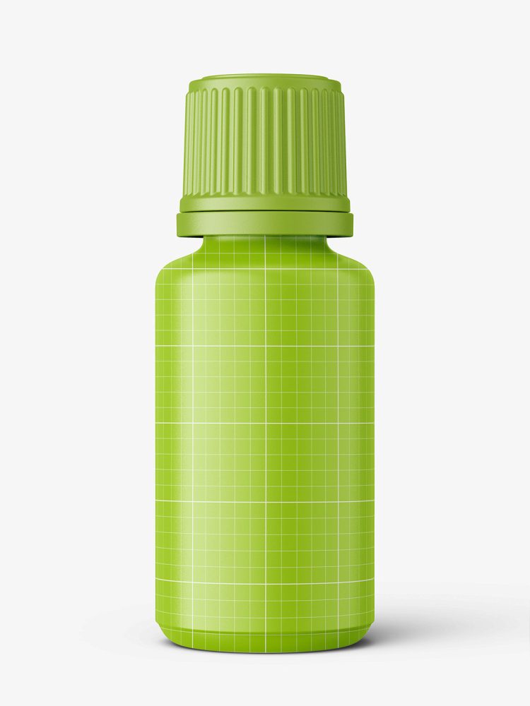 Blue essential oil bottle mockup / 20ml