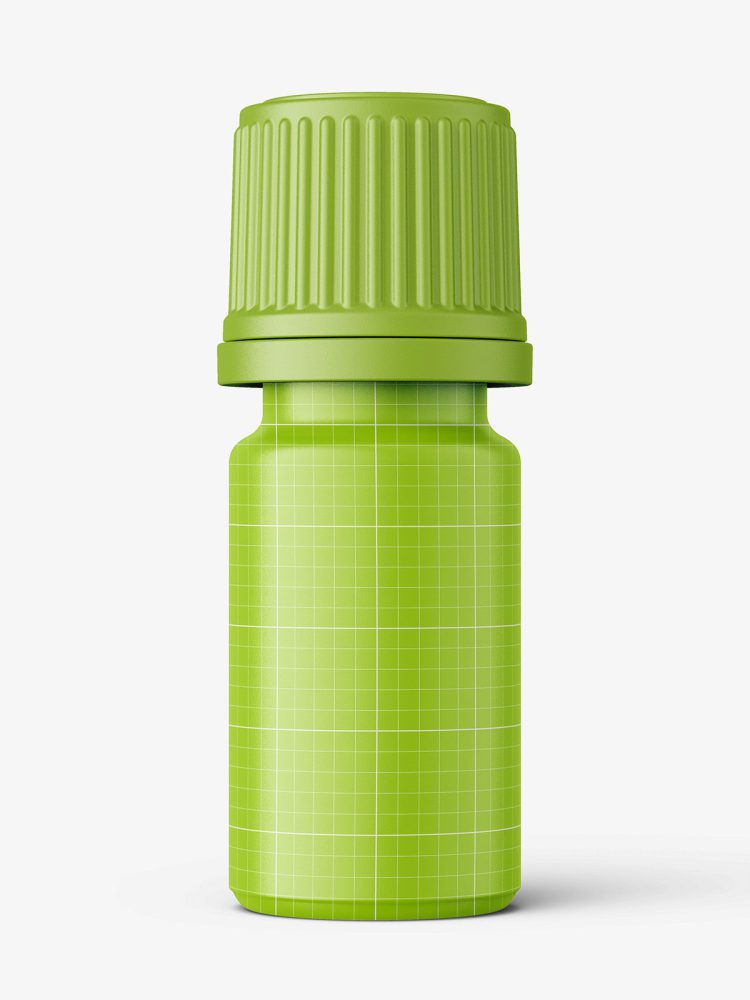 Blue essential oil bottle mockup / 5ml