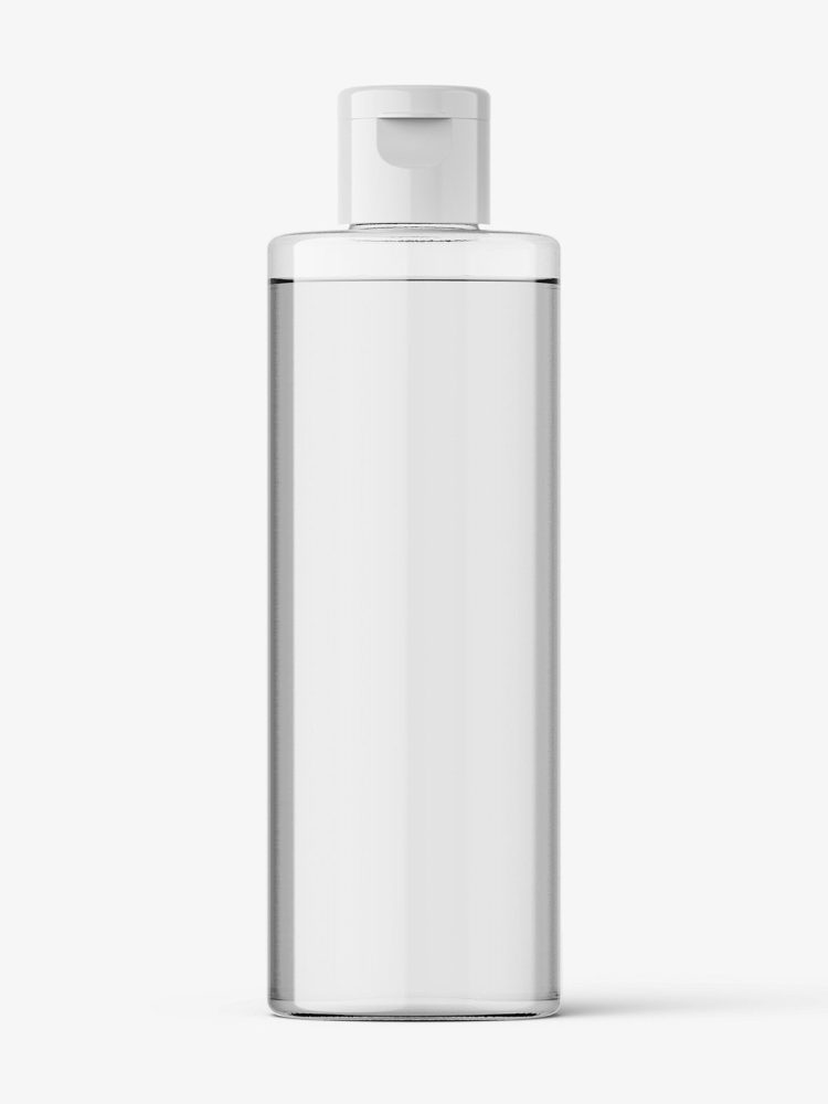 PET transparent bottle mockup / 100 ml