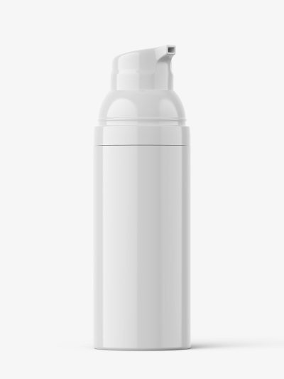 Airless dispenser bottle mockup / glossy