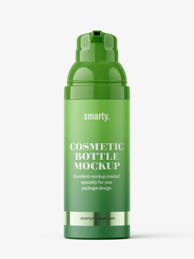 Airless dispenser bottle mockup / matt - Smarty Mockups