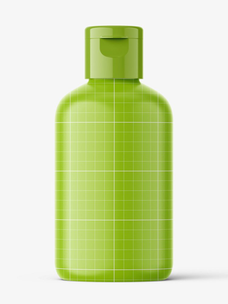 Boston bottle mockup - 100 ml / transparent