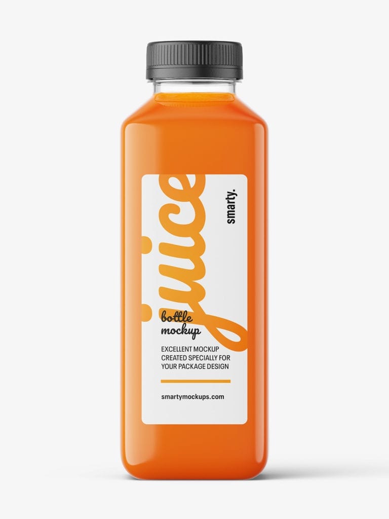 Download Carrot juice bottle mockup - Smarty Mockups