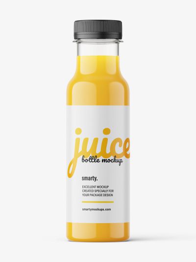 Free orange juice bottle mockup - Smarty Mockups