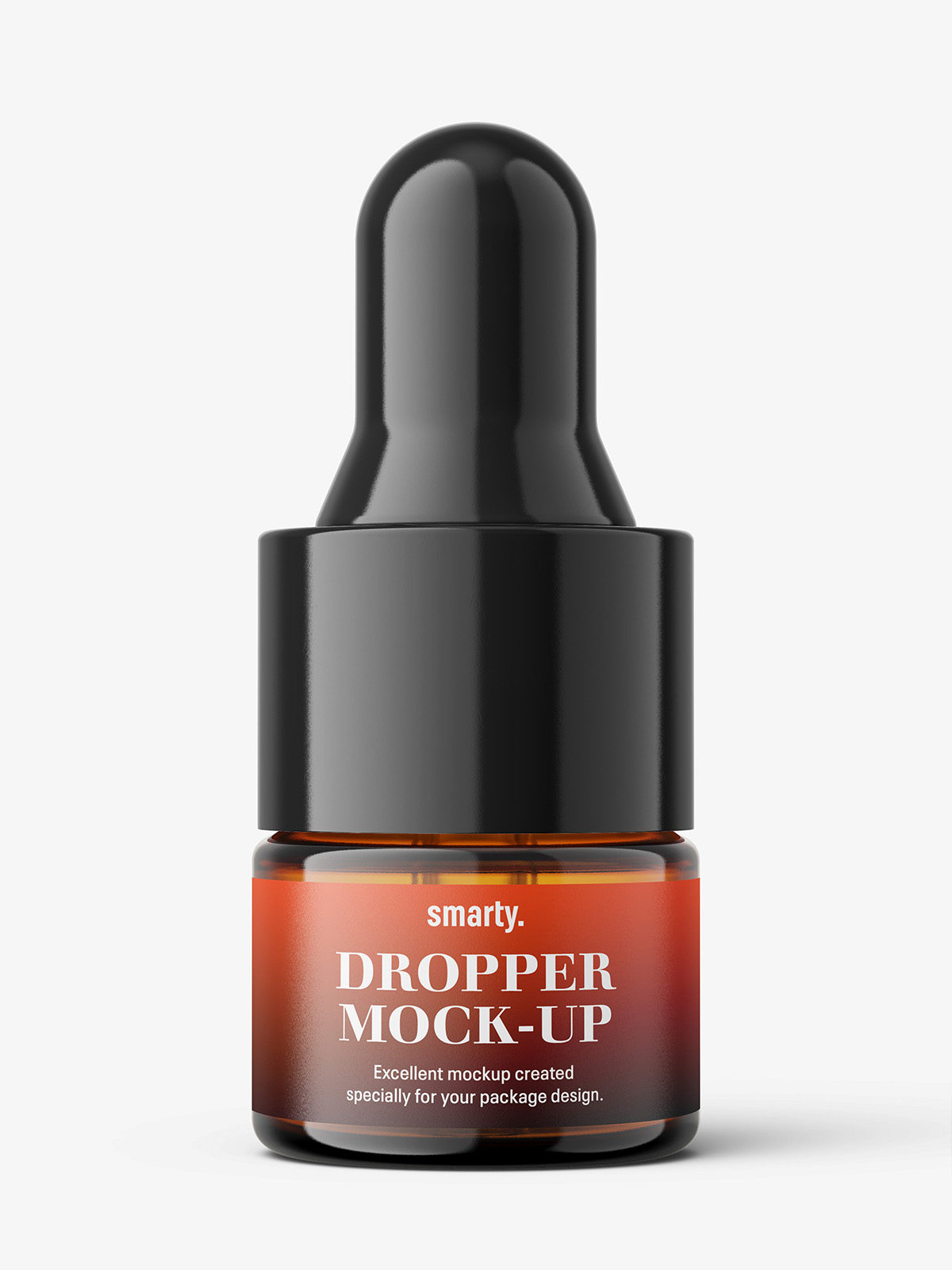 Download Small dropper bottle mockup / amber - Smarty Mockups