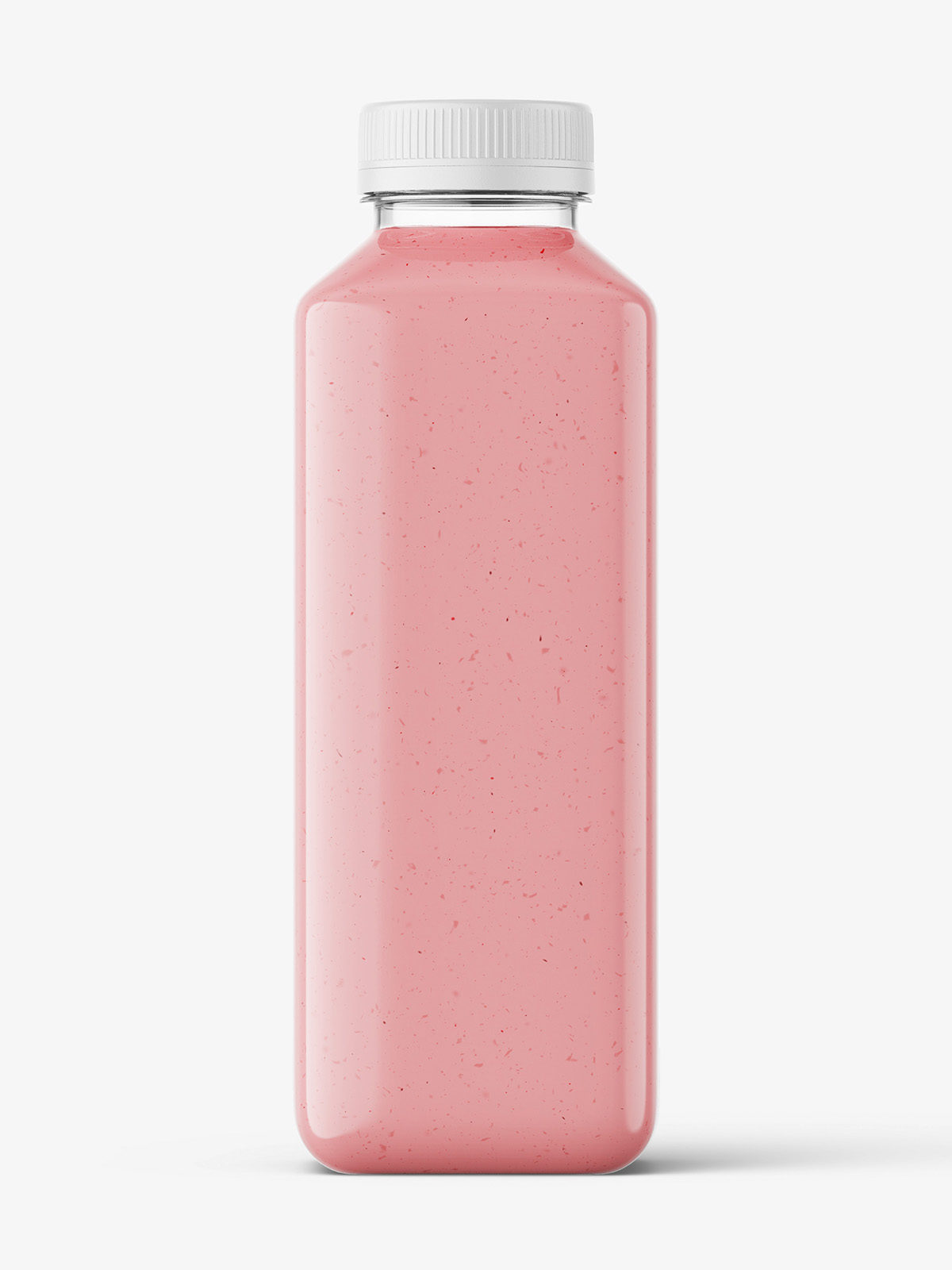 Red smoothie bottle mockup - Smarty Mockups