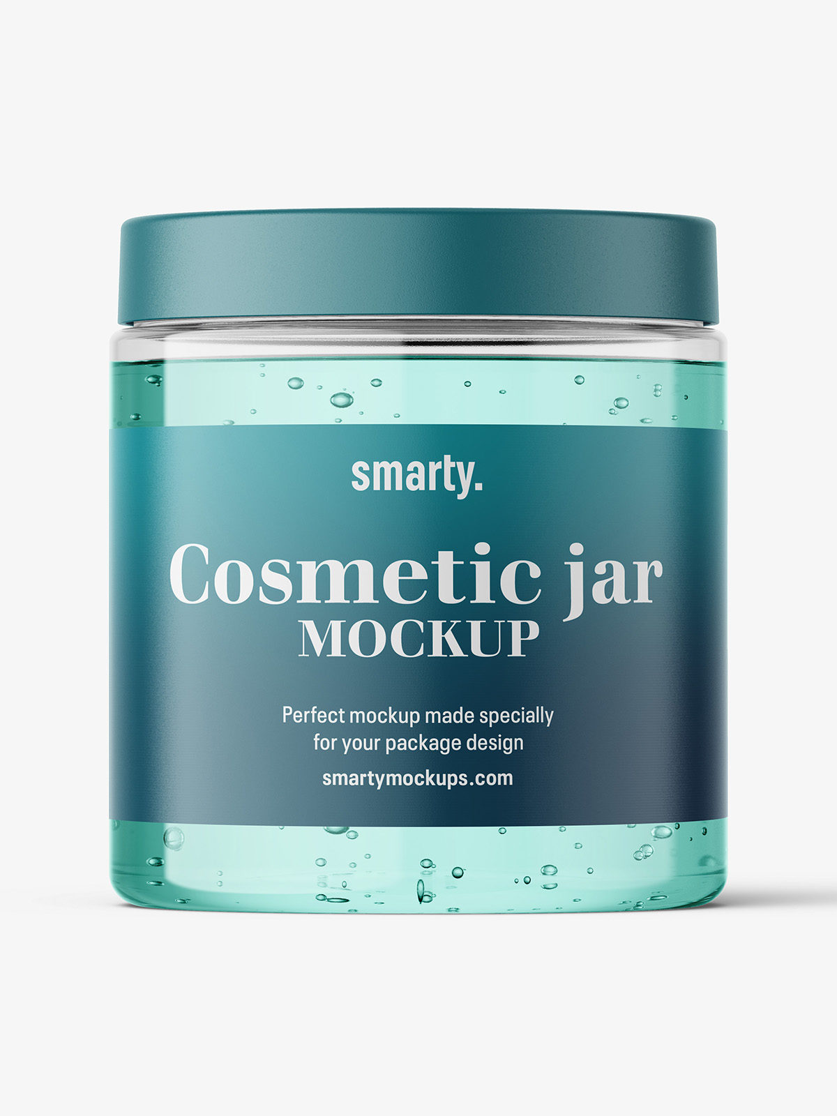 Download Transparent jar filled with gel mockup / 250ml - Smarty Mockups