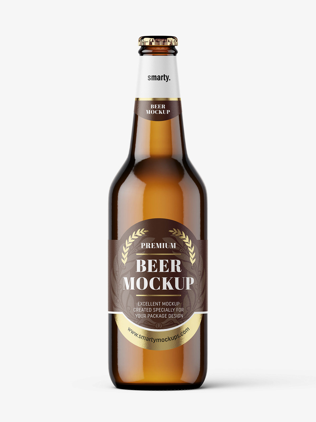 Download Light beer bottle mockup - Smarty Mockups